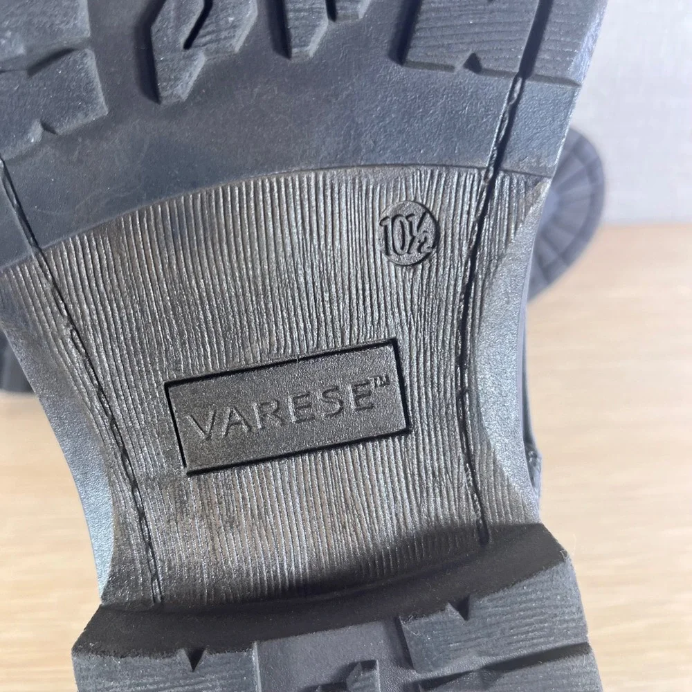 Varese Men's 10.5 Charcoal Gray Chukka Boots Lace Up Heritage Smart Casual Dress